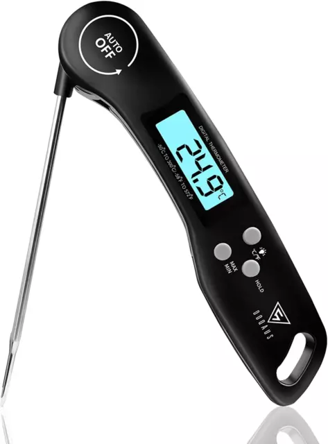 Digital Meat Thermometer, Instant Read Food Thermometer with Backlight LCD Scree