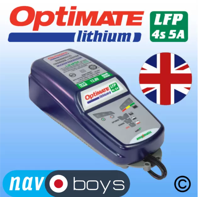 Optimate Lithium 5A charger + optimiser - UK