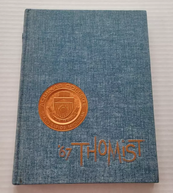 Vintage 1967 Aquinas College Thomist Yearbook Grand Rapids Michigan