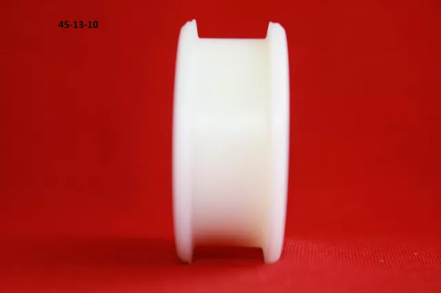 45 mm carré poulie plate en nylon roue ralentie, roulements à billes rouleaux en nylon 3