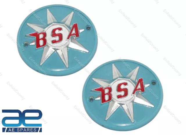 For BSA Bantam B40 fuel tank gasoline badges pre 1963 C15SS80 & B40