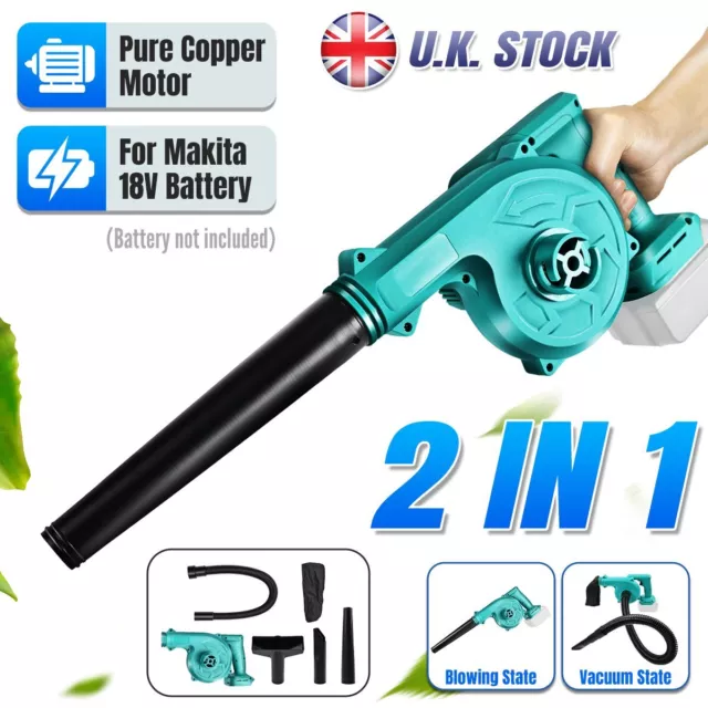 For Makita Cordless Garden Leaf Air Blower Suction Electric Snow Dust No Battery