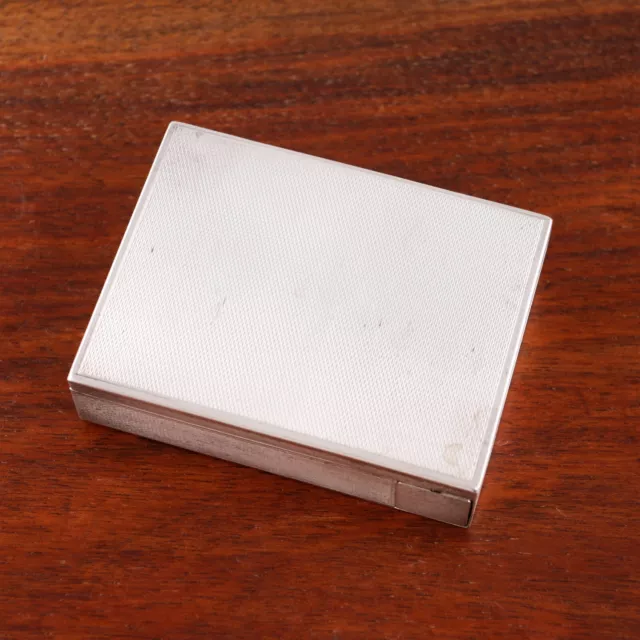 European 800 Silver Spring Loaded Compact With Mirror, Lipstick,  & Compartment