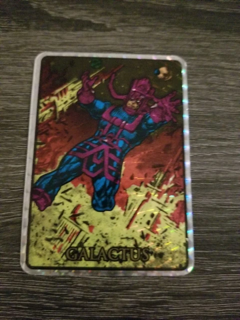 1990 S MARVEL UNIVERSE Galactus Sticker card PRISM From Vending Machine 