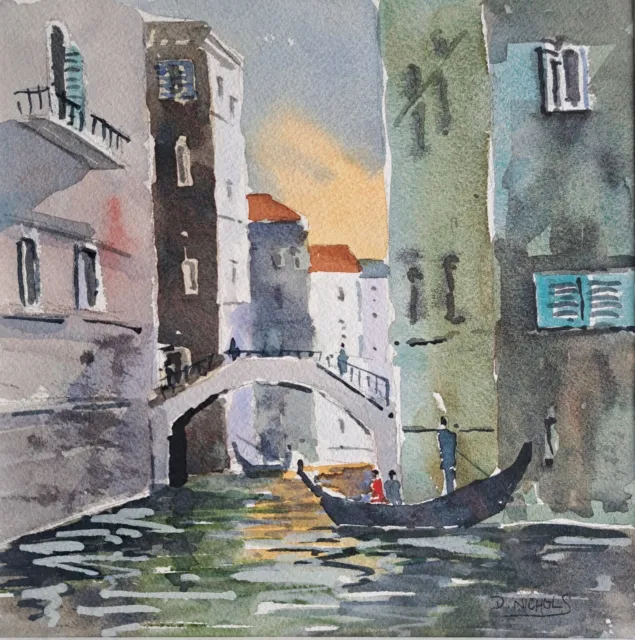 Venice Italy Watercolour Painting - Signed Original