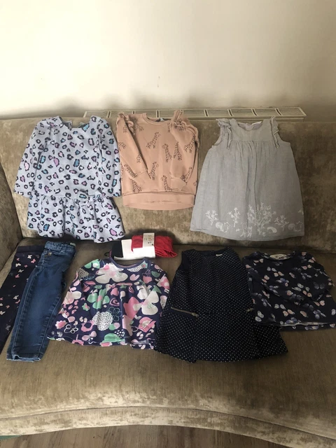 baby girls clothes bundle  x9 items  12-18 months and 1 Half  2 Years 4