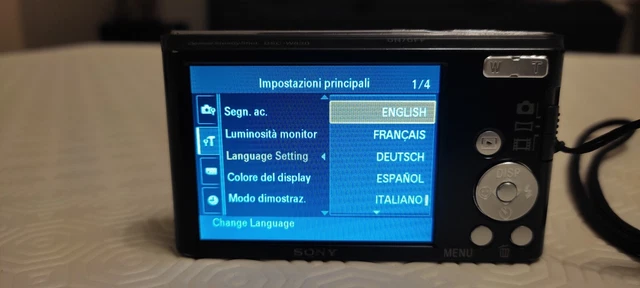 Fotocamera digitale SONY CYBER-SHOT Optical Steady Shot DSC-W830  20.1 M.pixels 10