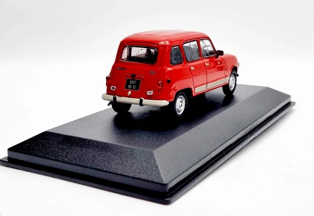 RENAULT 4 GTL CLAN de 1986 Rouge R4 4L Voiture de Collection 1/43 Série Limitée