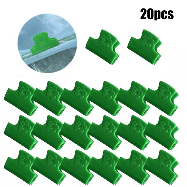 Greenhouse Plastic Clamp 20 Count Secures Tarpaulins and Nets on 5 6mm Pipes