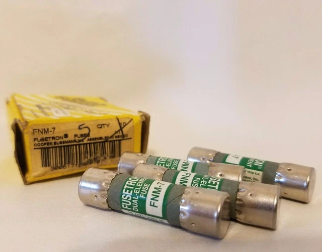 Boite De 4 Cooper Bussmann Buss Fusetron FNM-7 Fusibles 7A 7 Amp