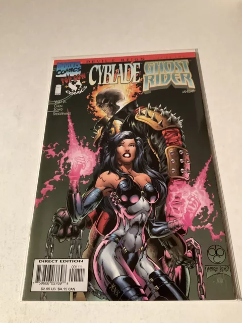 Cyblade Ghost Rider 1 Nm Near Mint Image Marvel Comics