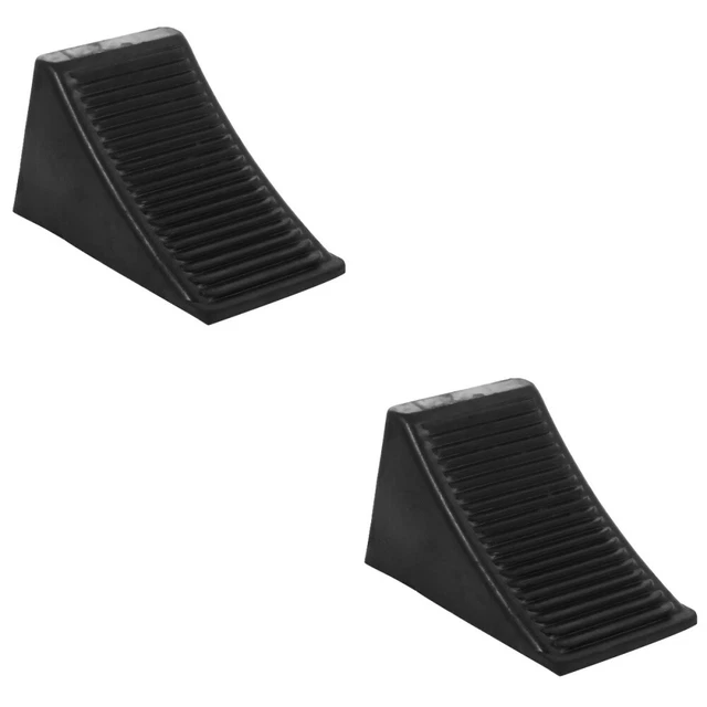 2 Pack Car Stopper Rubber Truck Tire Chock Wheel Riser Block