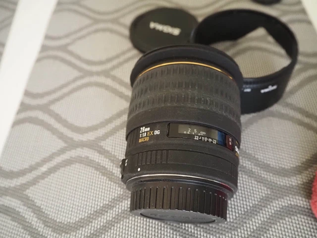 Sigma EX AF 28mm 1:1.8 DG lichtstark Hervorragend für Canon (Vollformat)