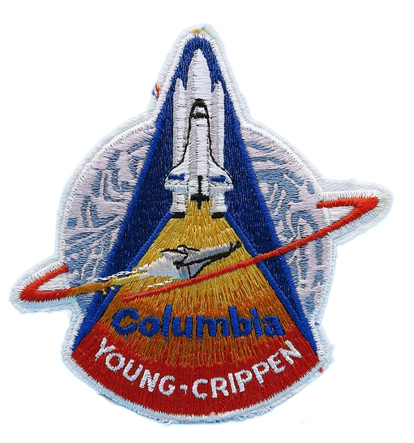 NASA PATCH vtg STS-1 Space Shuttle COLUMBIA Young Crippen LION BROTHERS