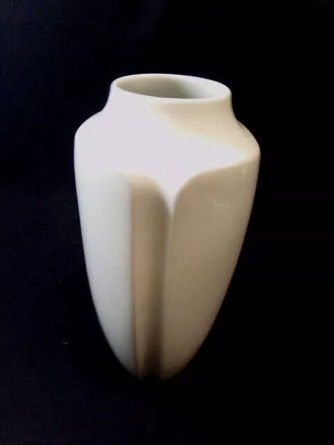 Fürstenberg  1 große seltene Vase weiss glasiert   28 cm 3