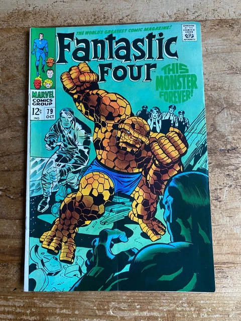 FANTASTIC FOUR #79 Marvel Comics 1968 Mad Thinker Android, Stan Lee G
