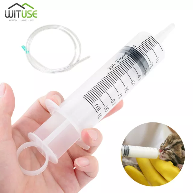 50ml-200ml Large Plastic Hydroponics Nutrient Reusable Measuring Syringe Or Tube