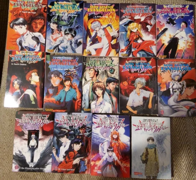 Neon Genesis Evangelion Carlsen Manga 1-14 komplett NGE Yoshiyuki Sadamato Khara