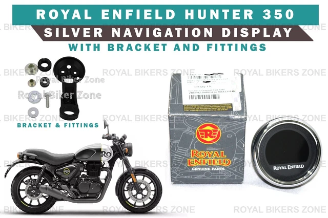 "Silver Navigation Display Unit With Fitting Assy." Fit For Royal Enfield Hunter