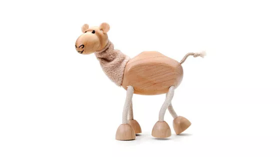 NEW AnamalZ Camel Poseable Wood Wooden Figure 10cm - Preschool Steiner