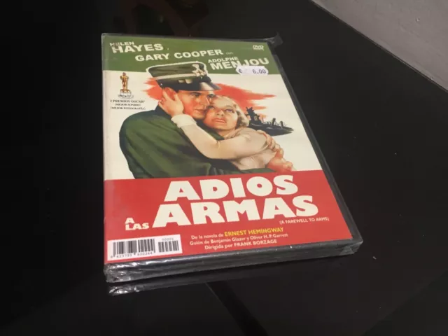 Adios A Las Armes DVD Helen Hayes Gary Cooper Adolphe Menjou