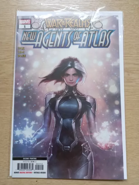 War Of The Realms New Agents Of Atlas #1 Jee-Hyung Lee 2nd Print Marvel 2019