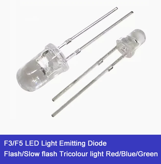 Emettitore Led FLASH A DIODO emettitore luce LED F3/F5/flash lento luce tricolore ...