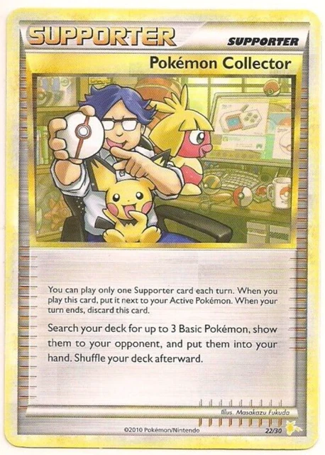 Pokemon Card Pokemon Collector 22/30 MP HGSS Trainer Kit Raichu Supporter Promo