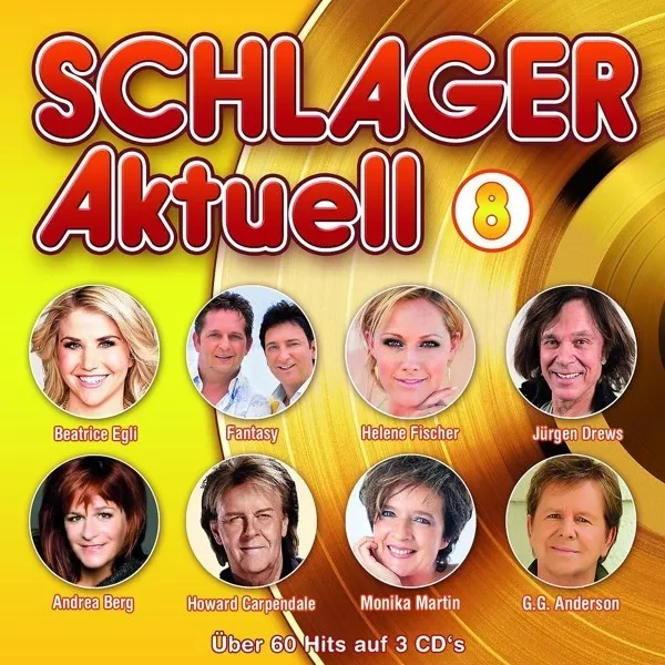 Schlager Aktuell 8 - Andrea Berg/Jürgen Drews/Monika Martin/+  3 Cd Neuf