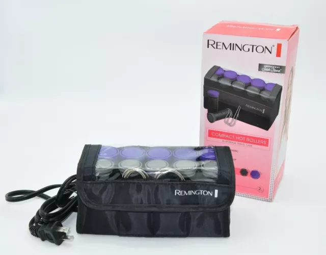 Remington H1018 Compact Ceramic Travel Pageant Hair Setter & Rollers 1-1 ¼