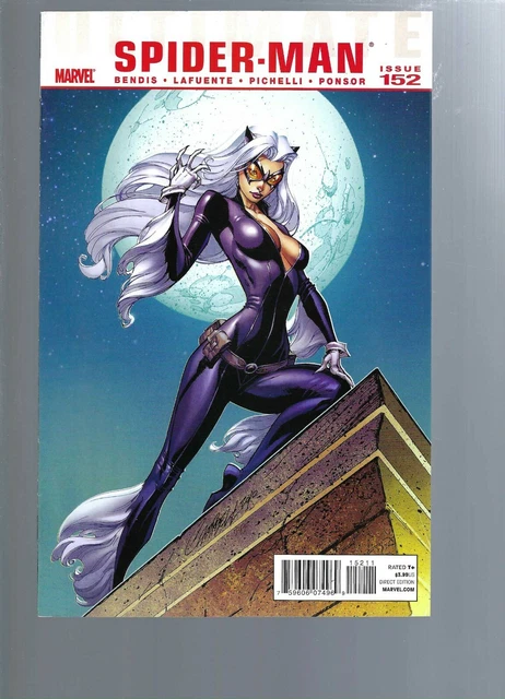 Ultimate Spiderman 152  -  J Scott Campbell  Black Cat Cover   - Marvel Comics