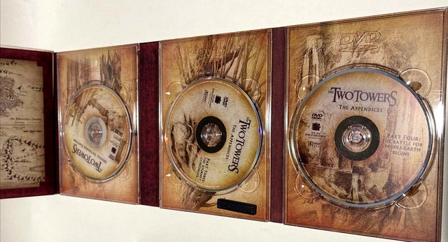 LORD OF THE Rings Two Tower DVD Special Extended Edition 4 DISC