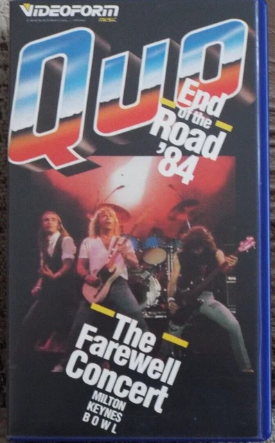 Status Quo End Of The Road 84 Farewell Concert Vhs Video Pal Vfv 19