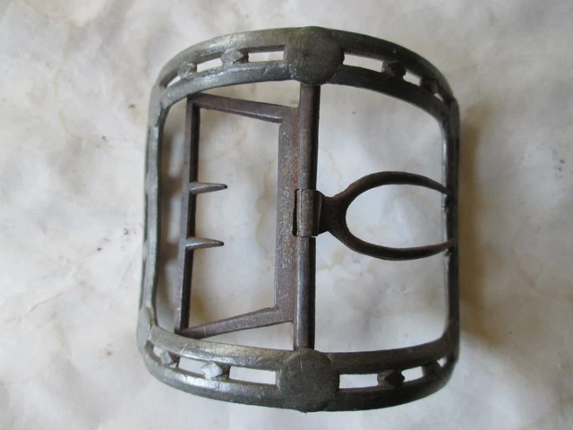 Colonial Chape Shoe Buckle (Iron & Pewter) 2 7/8" X 1 1/4", Used Colonial Chape Shoe Buckle (Iron & Pewter) 2 7/8" X 1 1/4", Used
