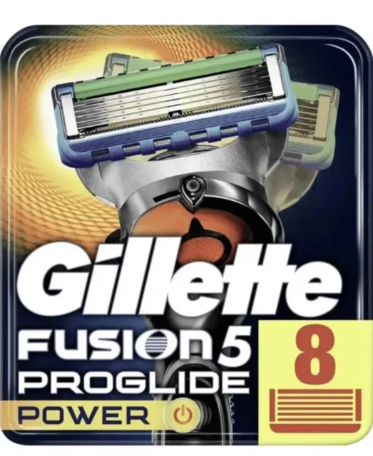 Gillette ProGlide Power Rasierklingen, 8 Ersatzklingen für Nassrasierer 5 Fach