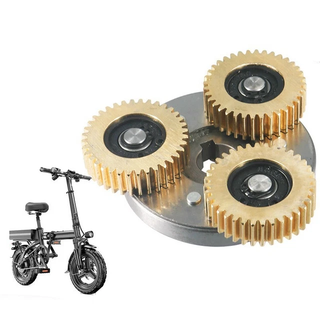 MYG Engrenages Planétaires en Nylon pour Moteur de Vélo Électrique 36 Dents avec Roulement 47.5x13.5mm Couvercle en Fer Pièces de Composant Vélo Électrique pour Contrôle Amélioré 3 Pack