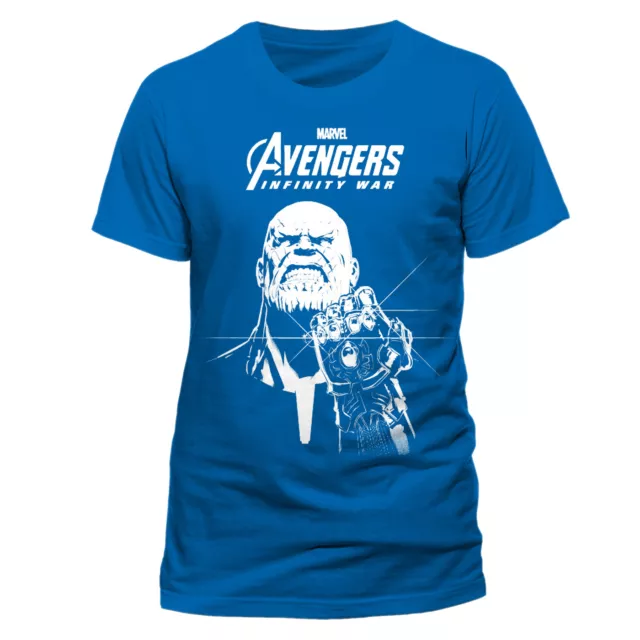 Avengers: Infinito Guerra Blu Thanos Marvel Ufficiale T-Shirt - Hulk Thor