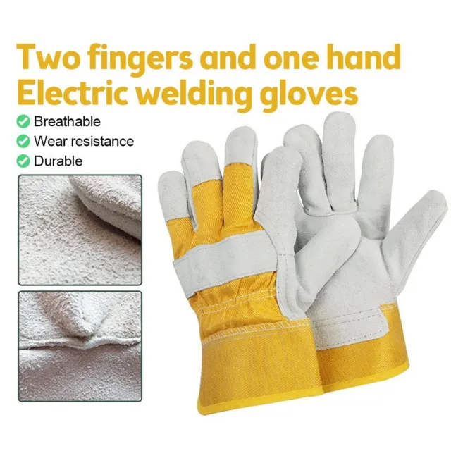 Cowhide Welding Gloves Wear-resistant High Temperature Resistant Welder Gloves