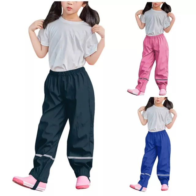 Childrens RainTrousers Thin WaterProof Breathable Comfortable Outdoor Rain Pants