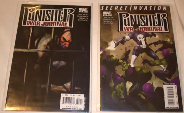 Secret Invasion Punisher War Journal #24 & #25 2 x comics Marvel