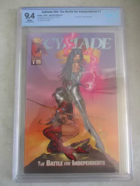 Cyblade/Shi The Battle For Independents #1 Cbcs 9.4 Grade 1St App Witchblade Cgc