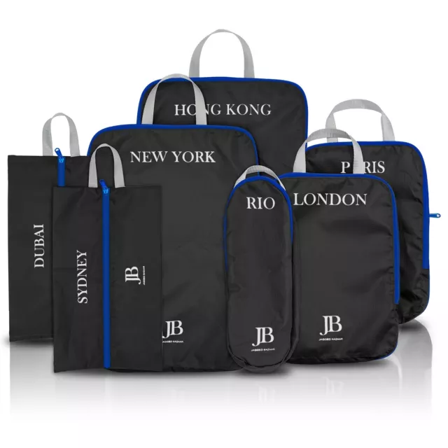 Compression Packing Cubes, 7 Set Travel Packing Organizer for luggage