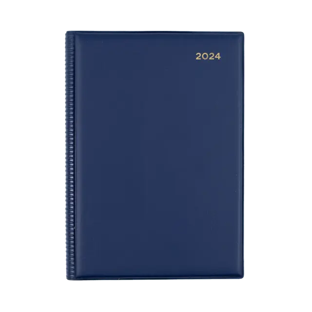2024 Diary Collins Belmont Desk A4 2 Days to a Page Navy 247.V59 2