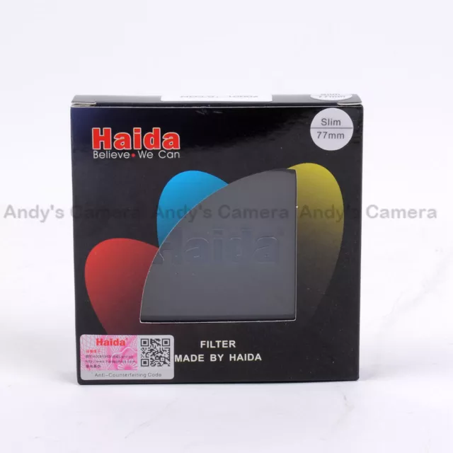 Haida 77mm Slim ND 3.0 10 Stop 1000x Neutral Density Filter 77 ND1000 HD1228