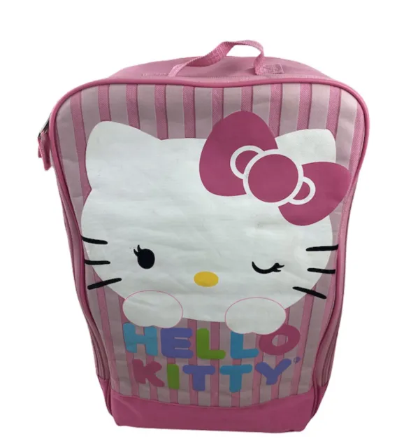 hello kitty girls suitcase carry on bag with wheels