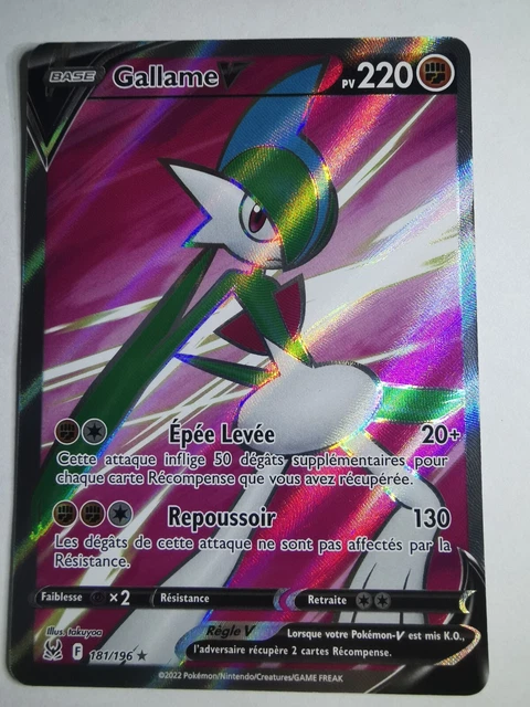Carte Pokemon GALLAME 181/196 V Full Art FA Epée et Bouclier 11 EB11 FR NEUF
