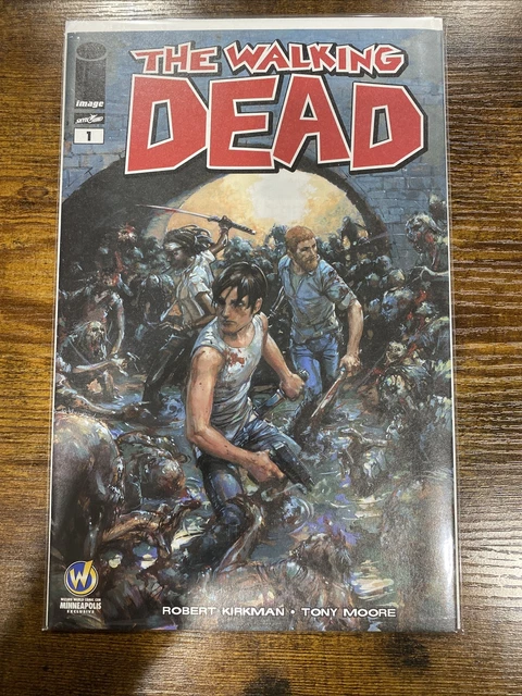 Walking Dead #1 * NM+ * Comic Con Color Wizard World Minneapolis Clayton Crain