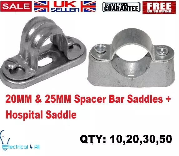 20MM & 25 MM Galvanised Conduit Spacer Bar Saddles + Distance Saddles SB20GPER