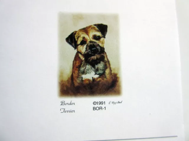 New Border Terrier Refrigerator Magnetic List Pad Set - 2 Pads By Ruth Maystead 2