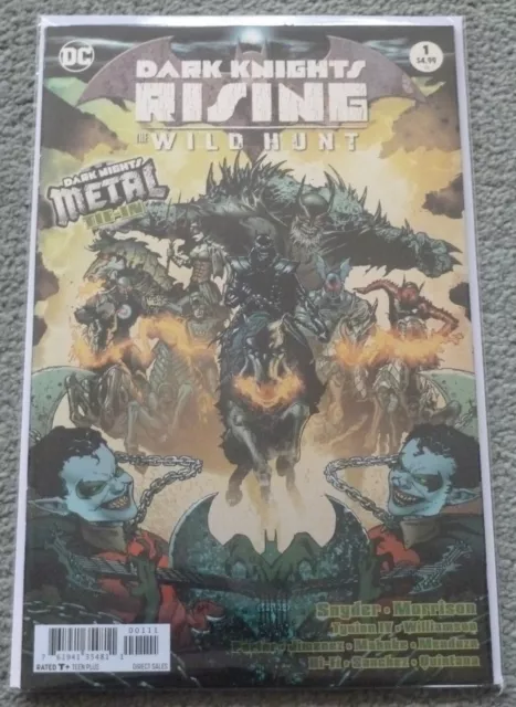 Dark Knights Rising "Wild Hunt"#1..Snyder..dc 2018 Foil 1St Print..nm..metal